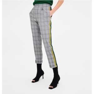 NWOT comfortable Zara ankle plaid trouser pants